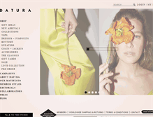 Tablet Screenshot of datura.com